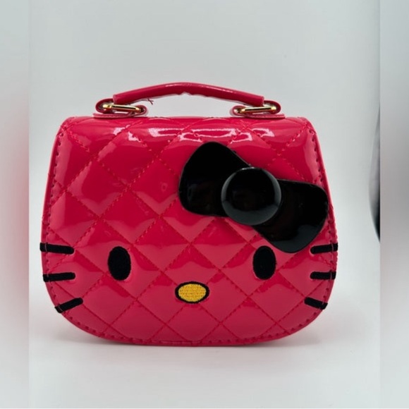 Hello Kitty Mini Crossbody Purse- Dark Pink - Picture 1 of 3
